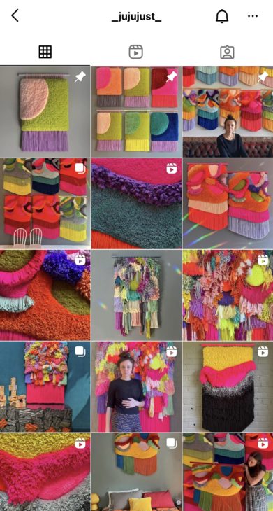 colourful instagram account