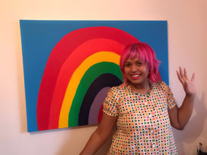 DIY: How to paint a rainbow wall