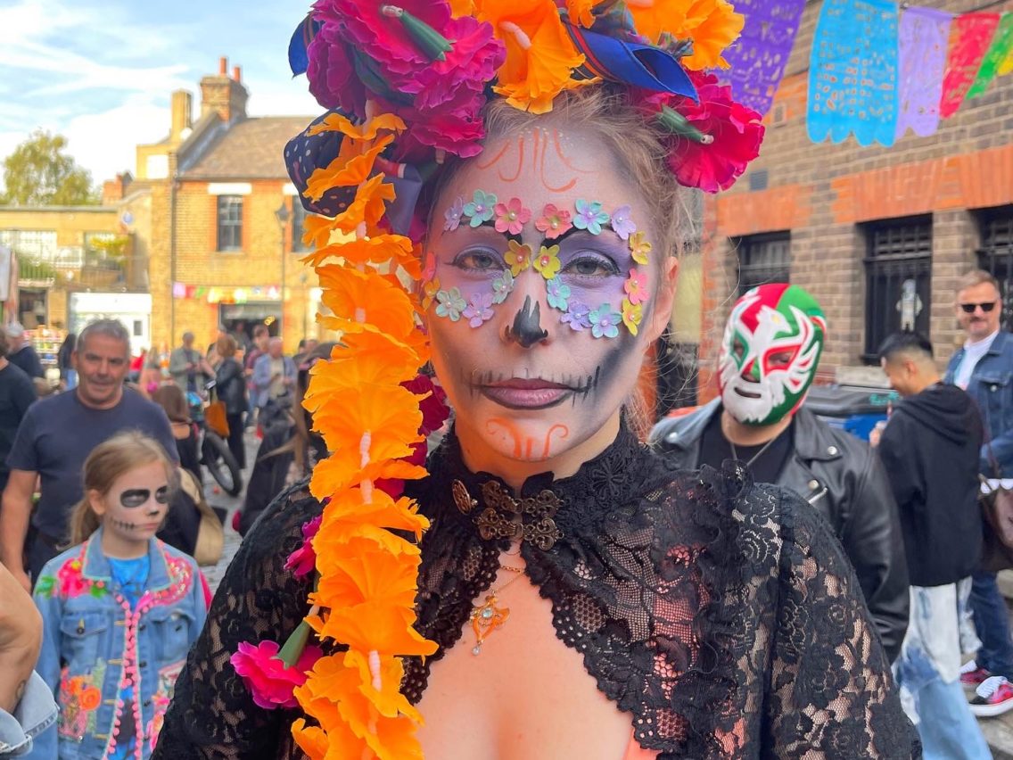 Day of the Dead in Columbia Road, London, 2022