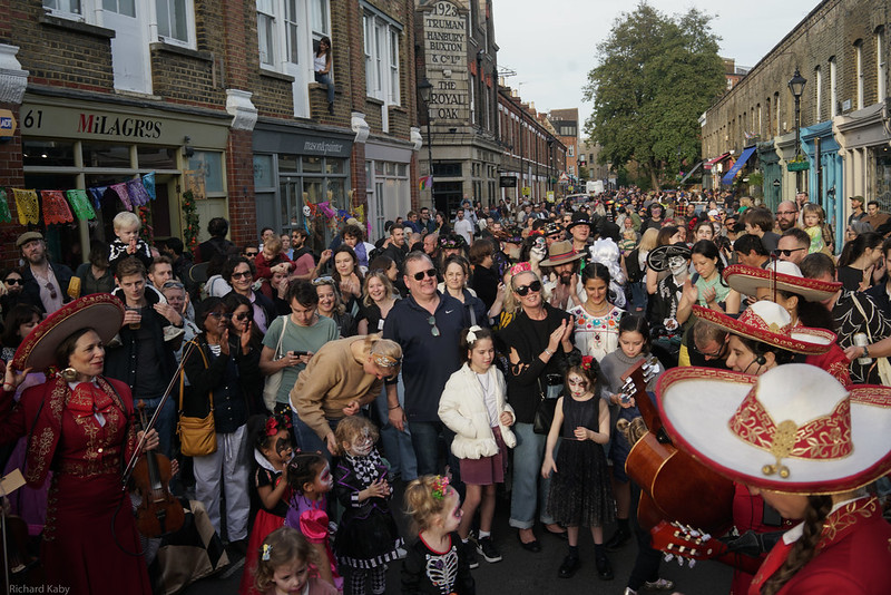 Day of the Dead in Columbia Road, London, 2022 - Craft & Travel