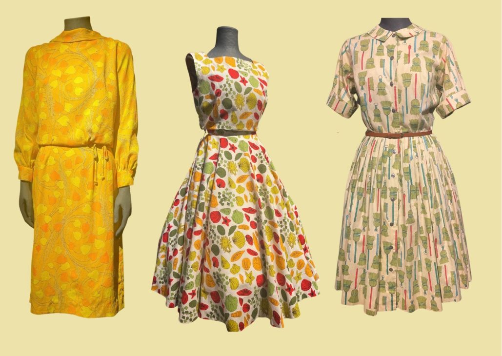 3 andy warhol fabric print dresses