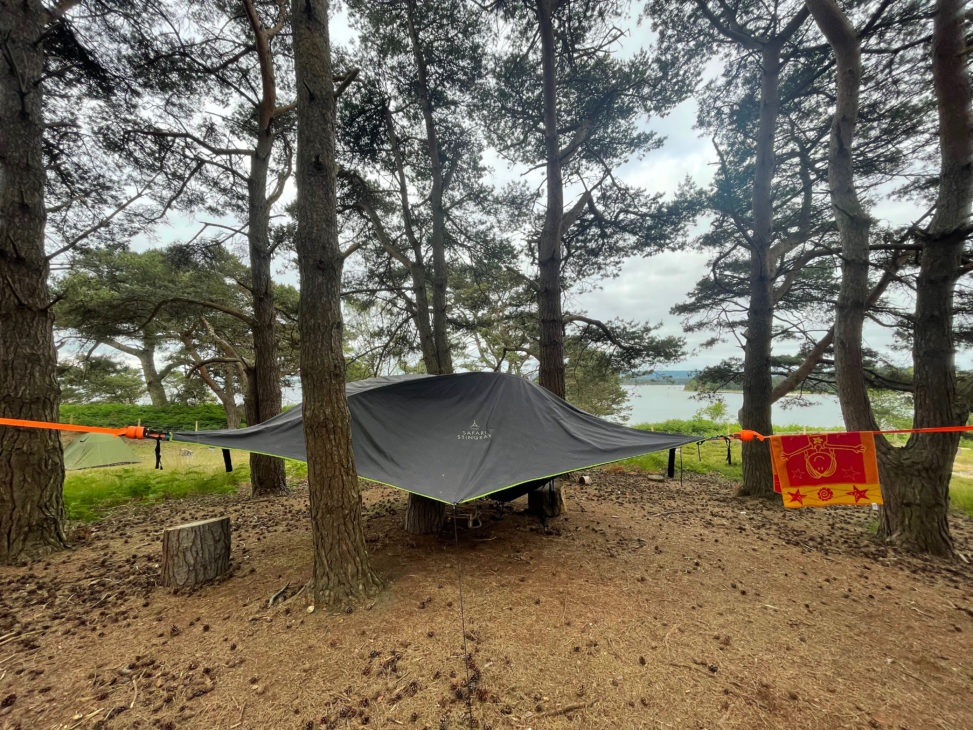 tensil stingray tree tent suspended by trees