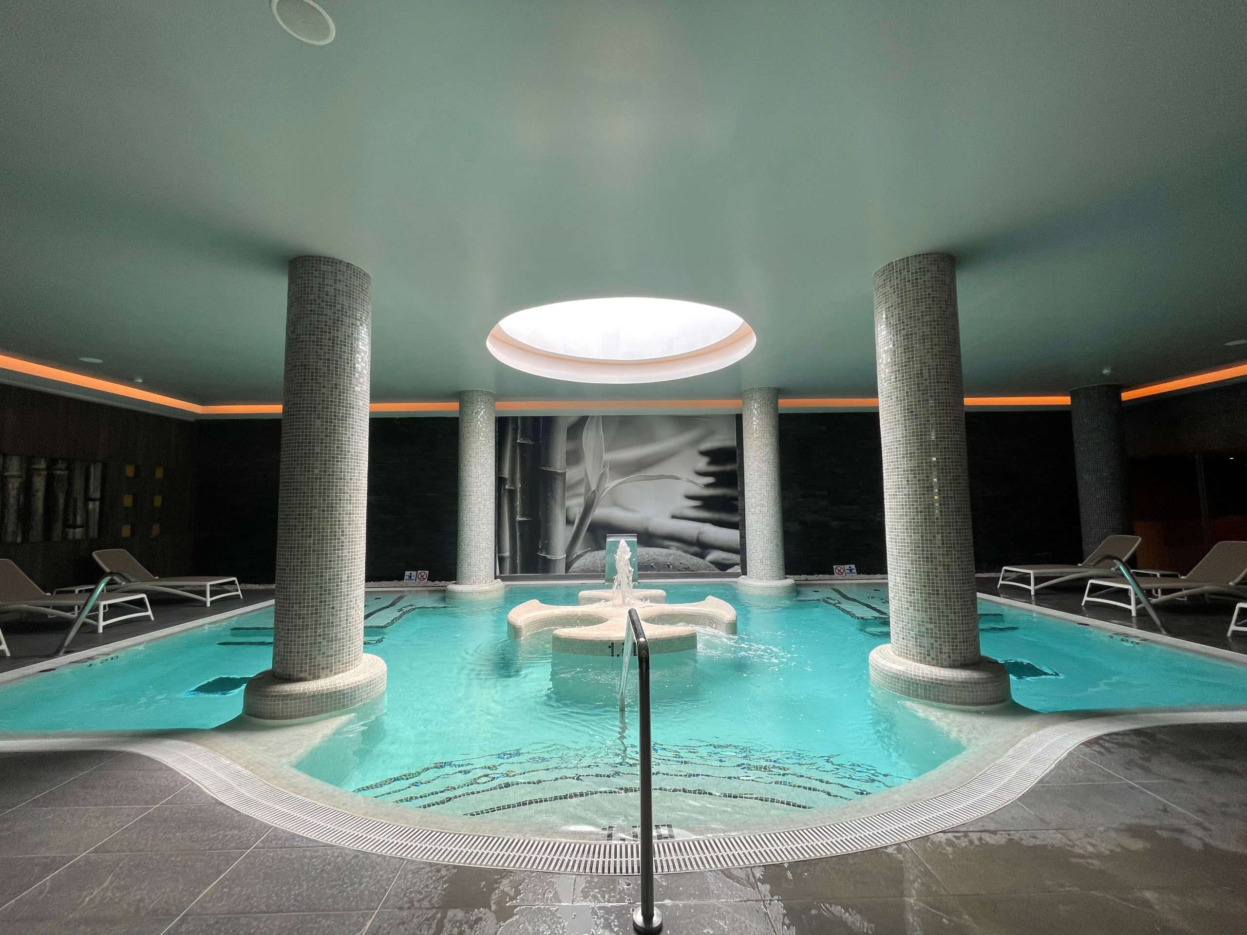 view of the spa pool at bahia principe fantasia with water jets and buuble beds