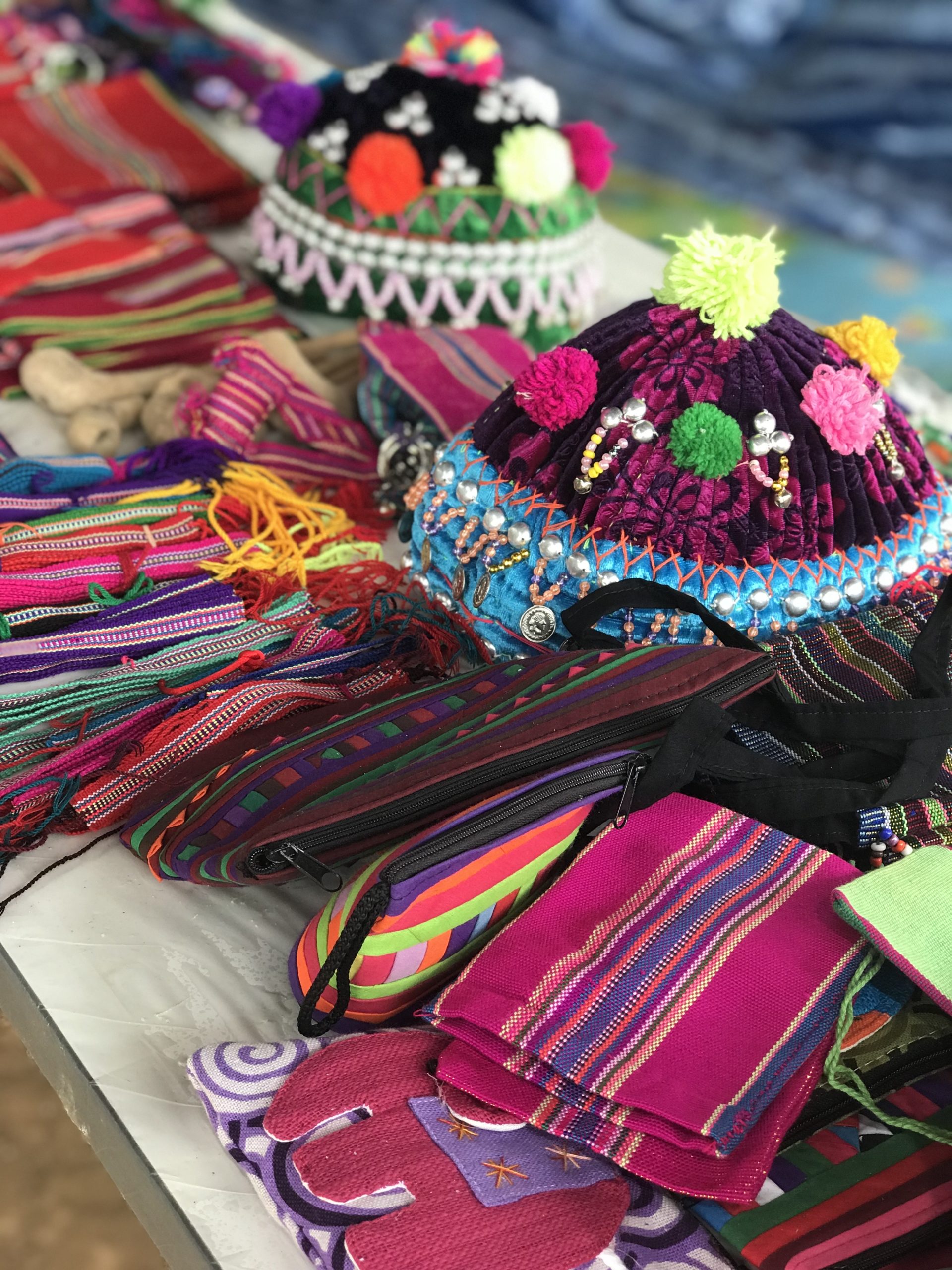 selection of colourful handmade crafts