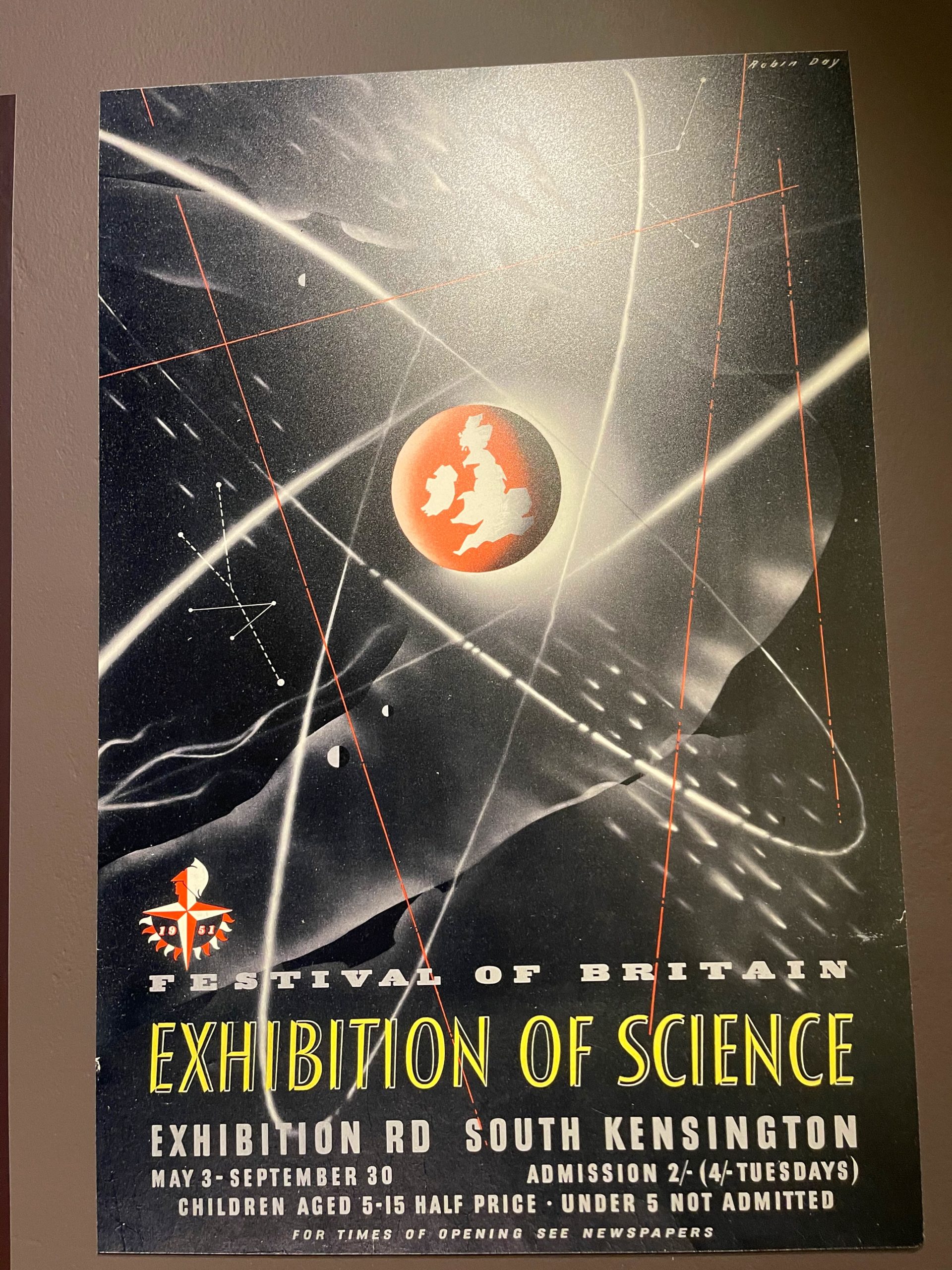 poster for festival of britain exhibition of science