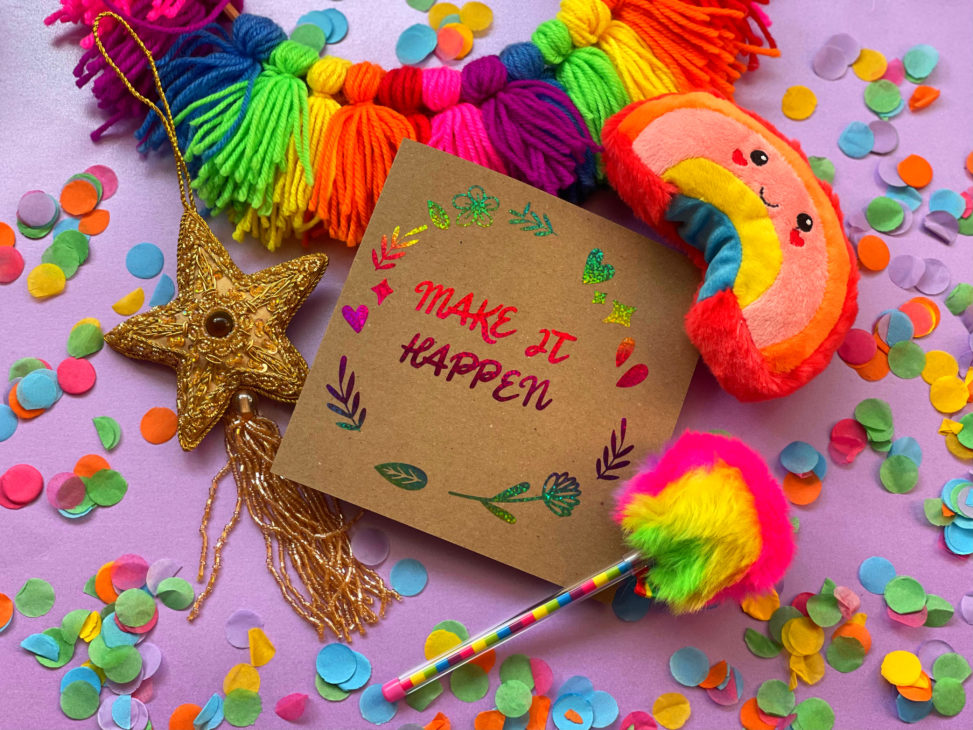 colourful crafts, handmade greeting card, cricut, loklik crafter 