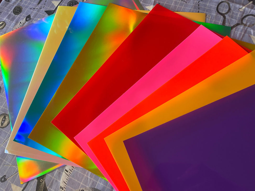 selection of colourful craft vinyl for cutting machines