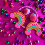 Rainbow UFO Brooch