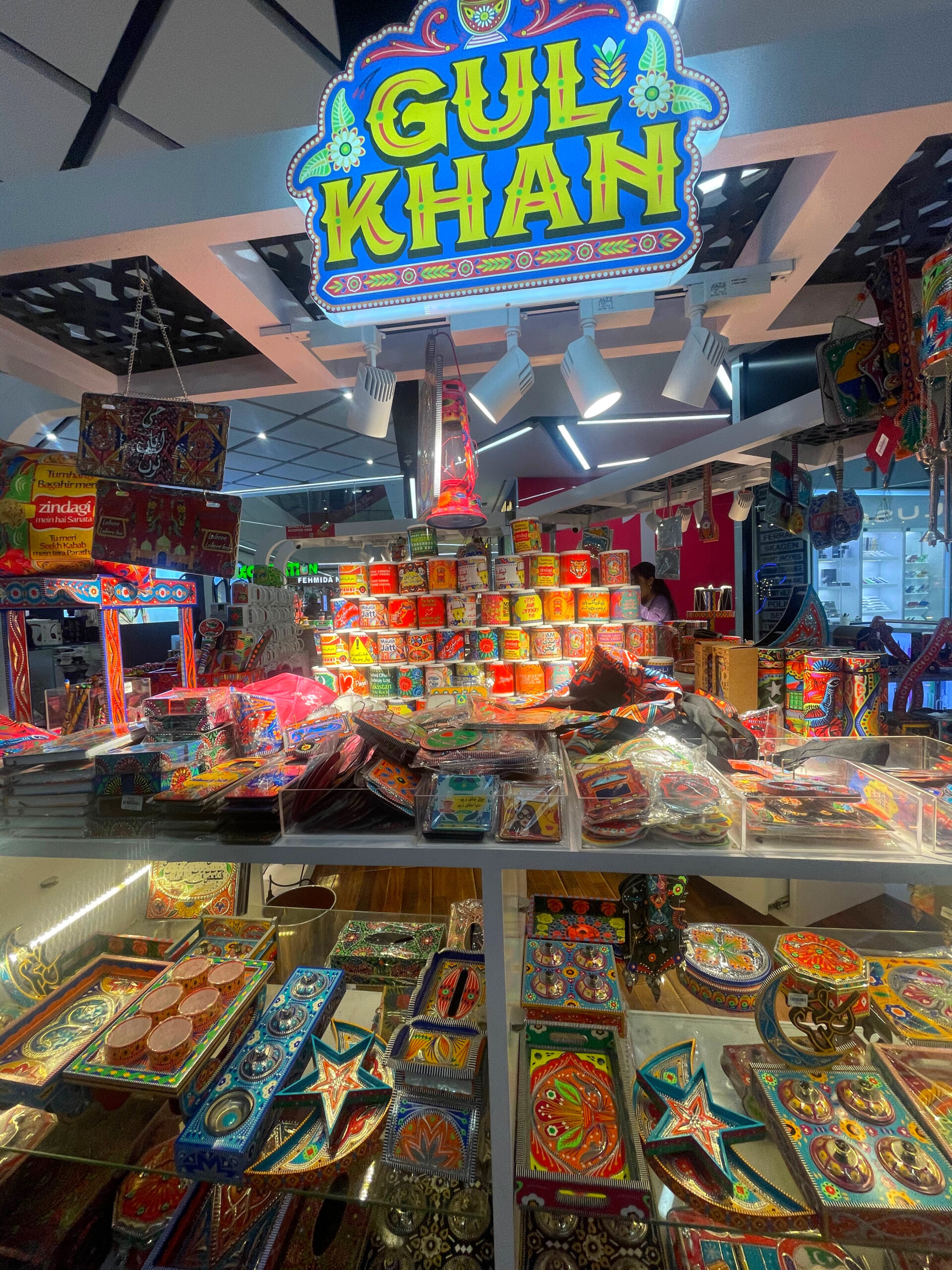 market stall sell pakistani truck art