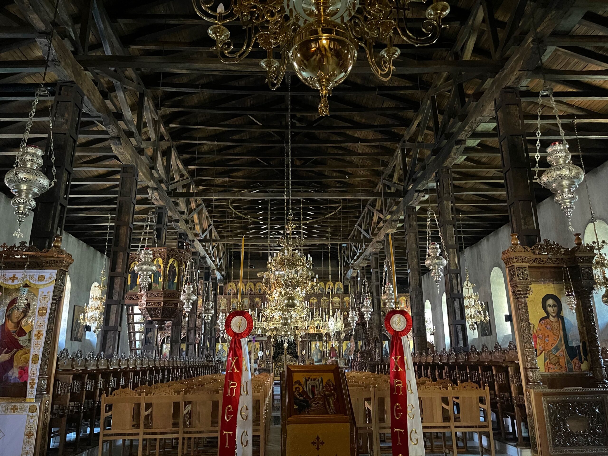 inside a greek church 