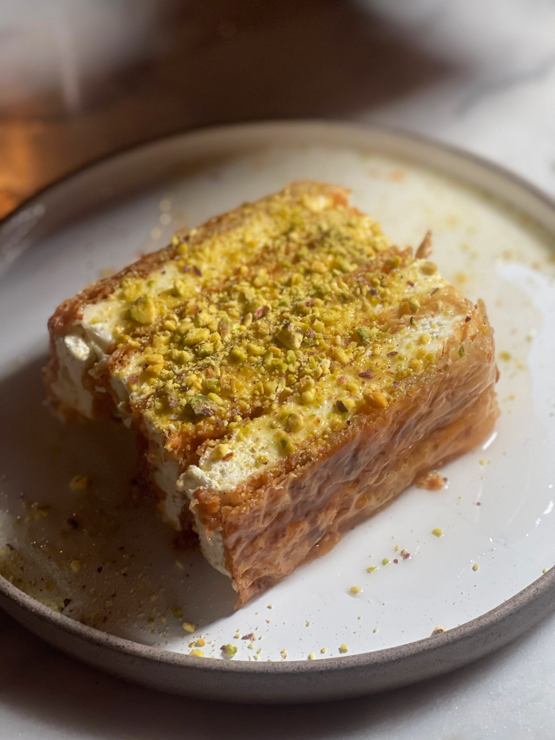 pistachio baklava ice cream